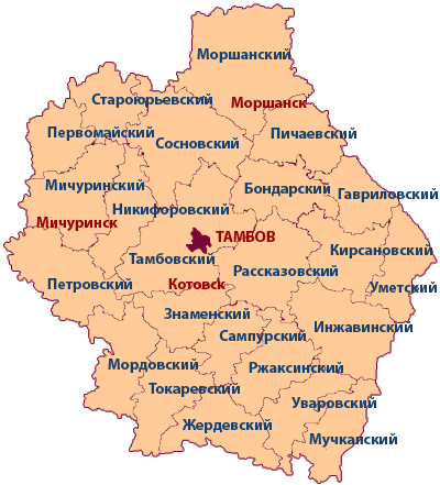 MapTambovRegion